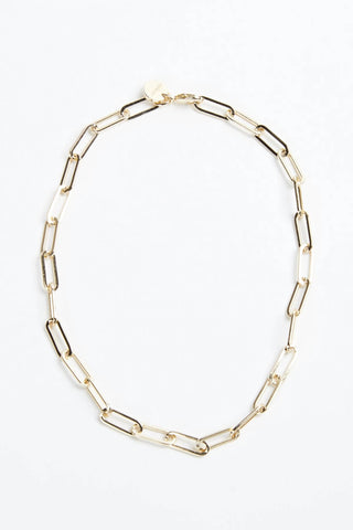 Eklexic - LARGE ELONGATED LINK CHAIN NECKLACE
