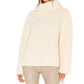 Theory - Fold Over Neck Boucle Knit Cowl Neck Sweater