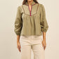 Able - Sloane Embroidered Collar Blouse
