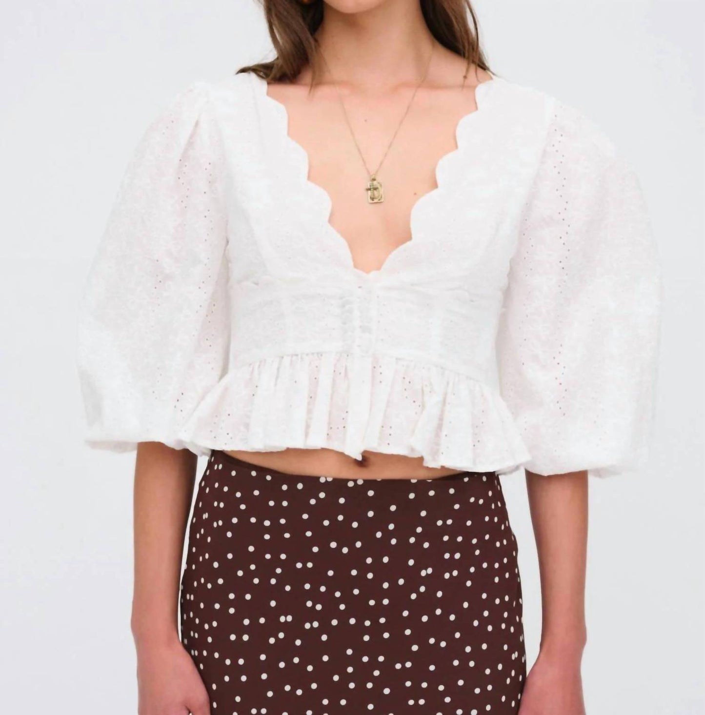 For Love & Lemons - Marseille Eyelet Top
