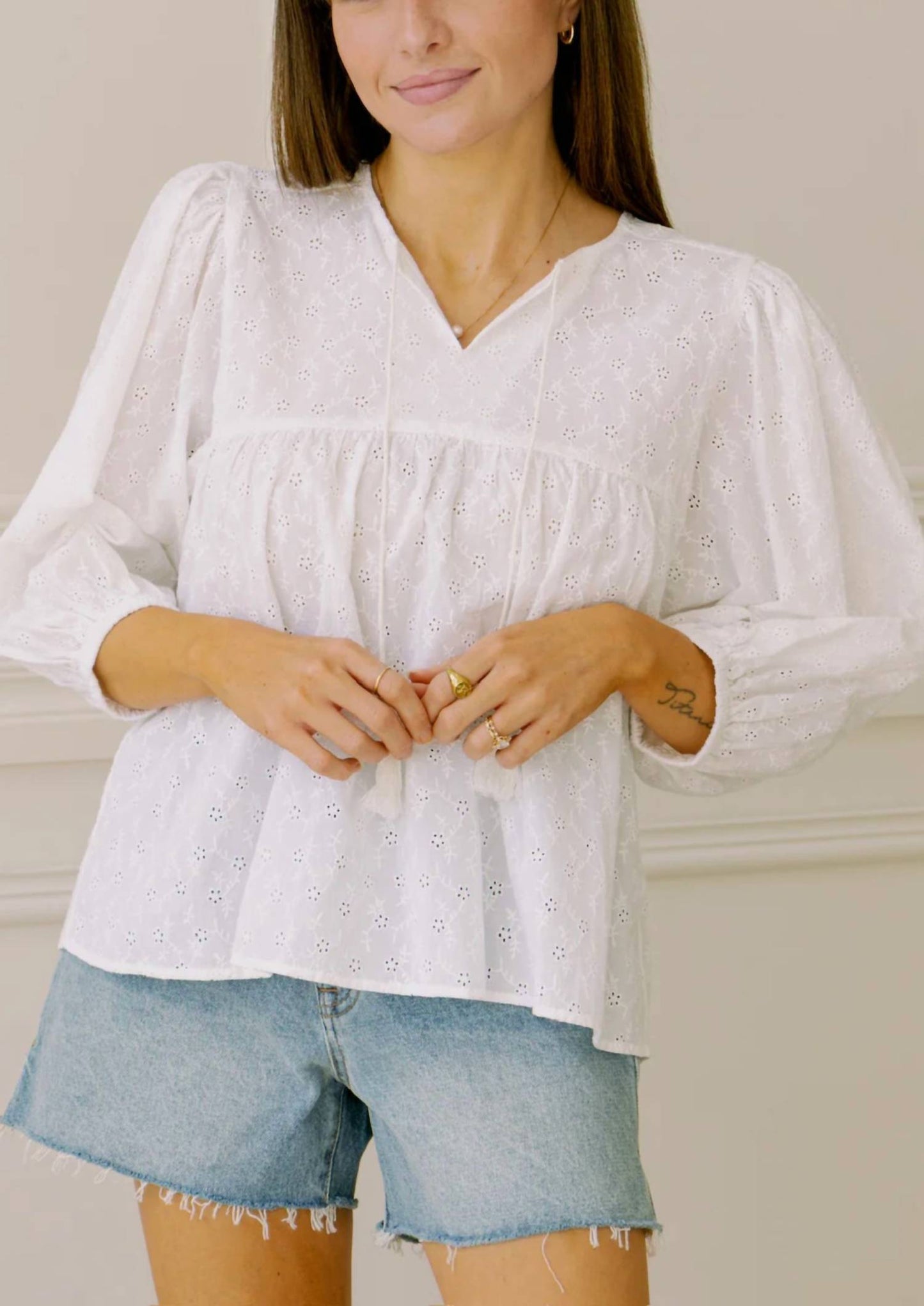 Dra Los Angeles - Ophelia Eyelet Top