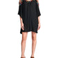 Velzera - Women's Tassel Cold Shoulder Short Dress