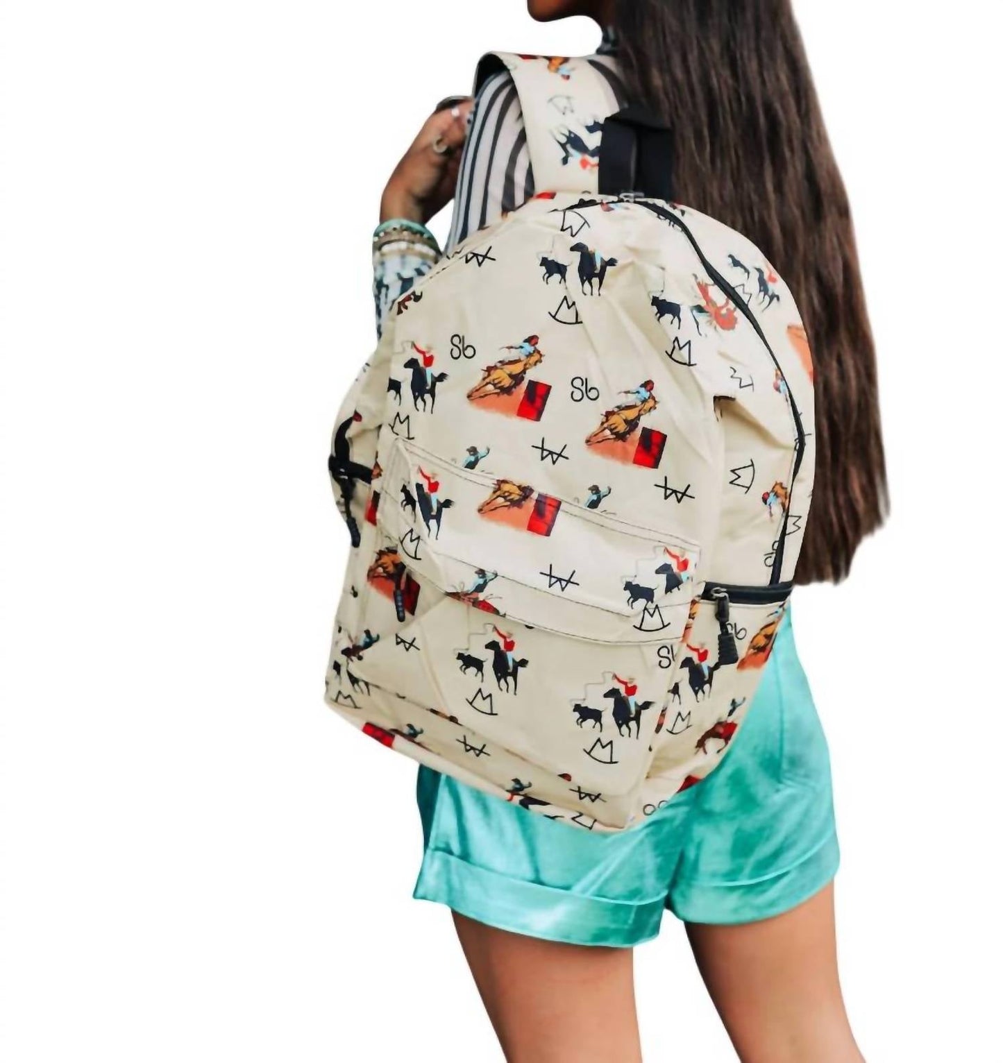 The Front Porch Label - Cowboy Print Backpack