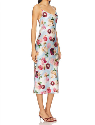 Fleur Du Mal - Draped Neck Mid-length Slip Dress