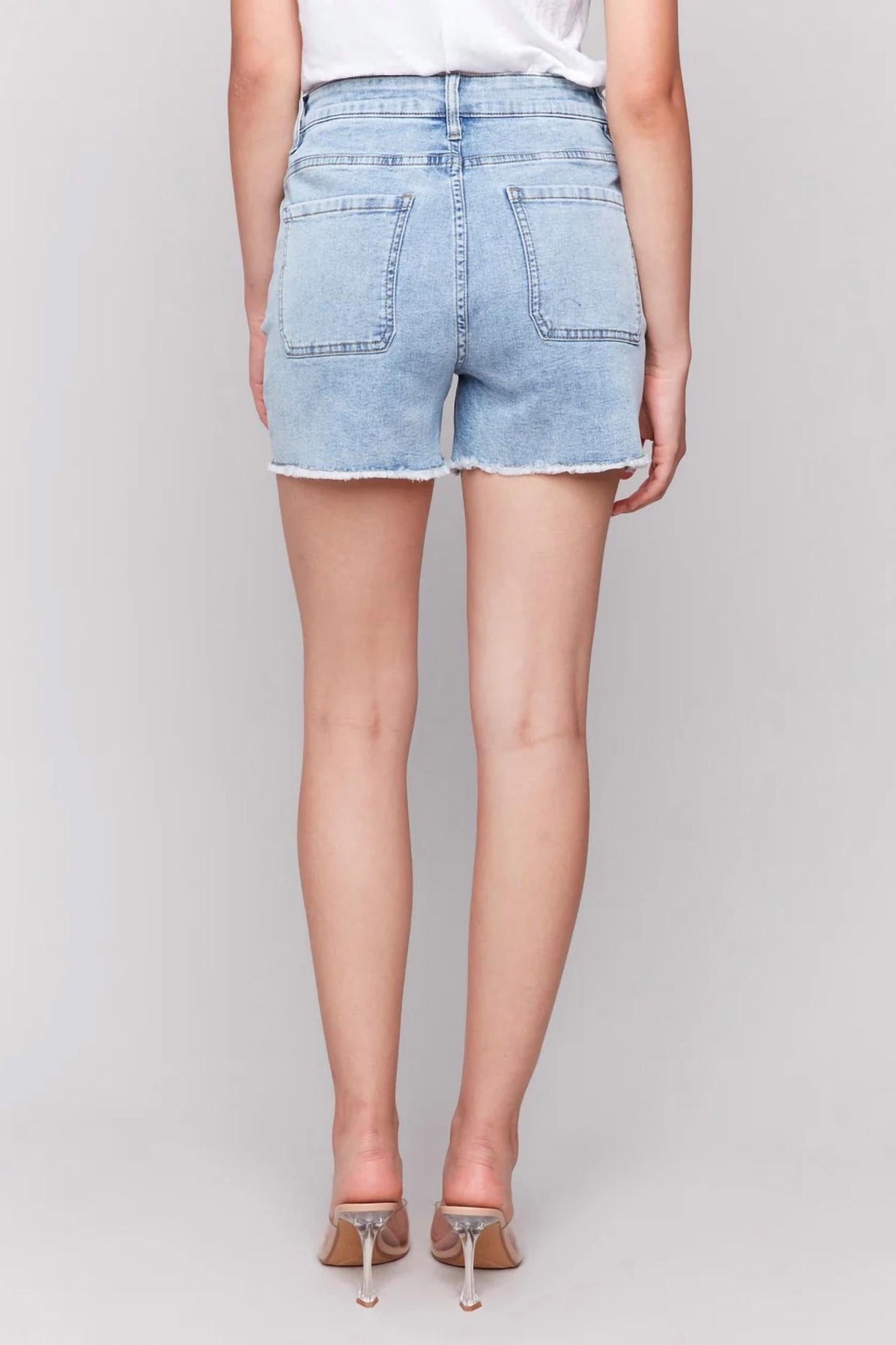 Charlie B - Embellished Denim Shorts