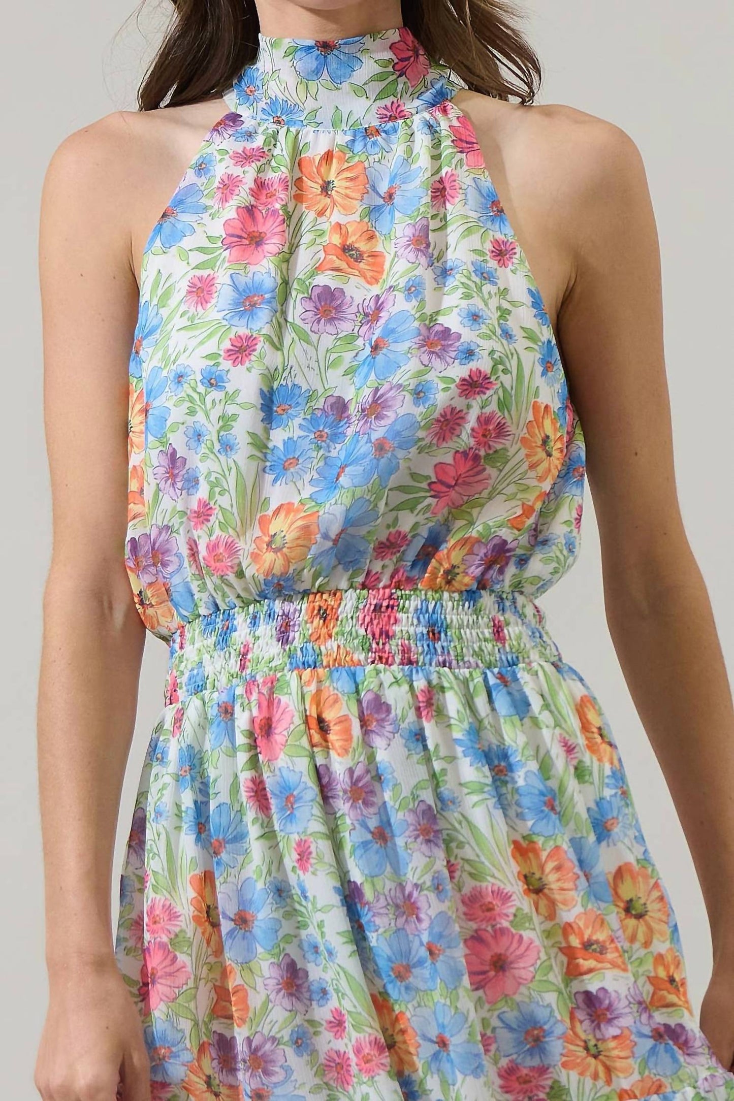 Sugarlips - Ezia Garden Jetter Halter Maxi Dress