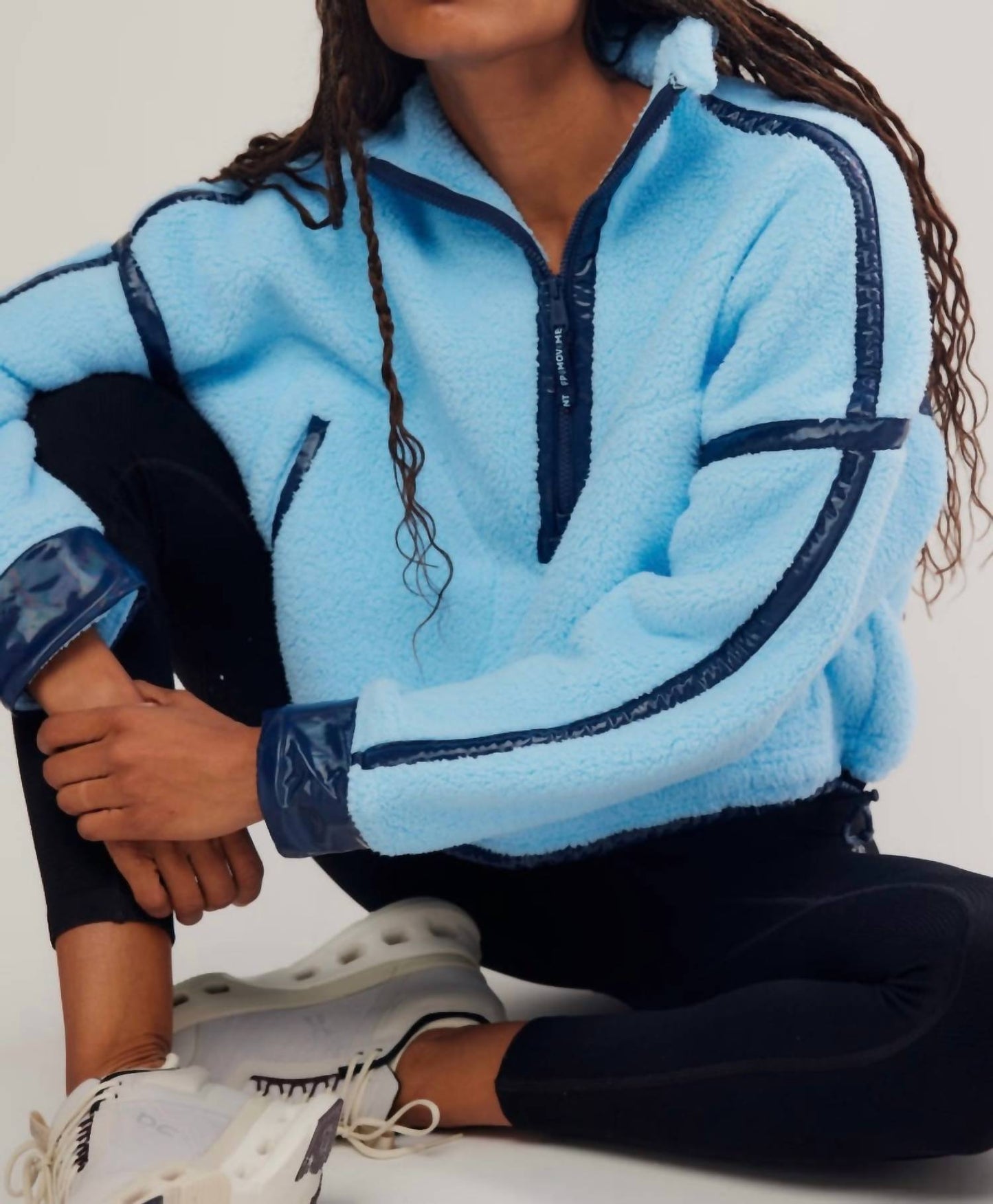 Free People - Mountain High Shine 1/2 Zip Pullover
