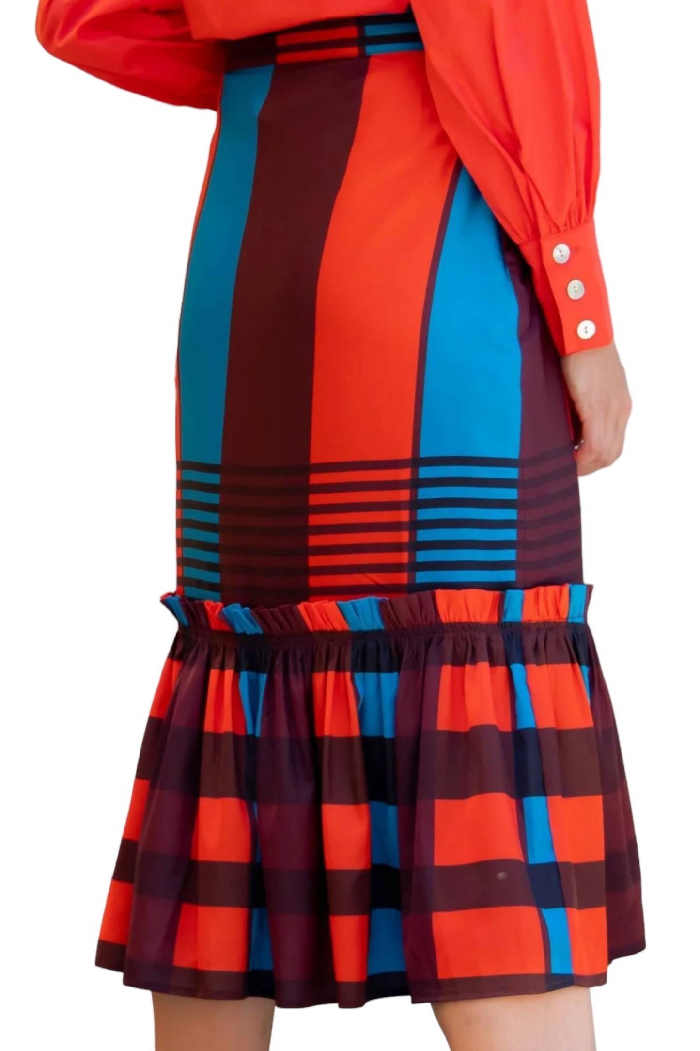 Eva Franco - Flounced Midi Skirt