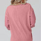 Lovesoft - Clashing Stripe Bishop Sleeve Top