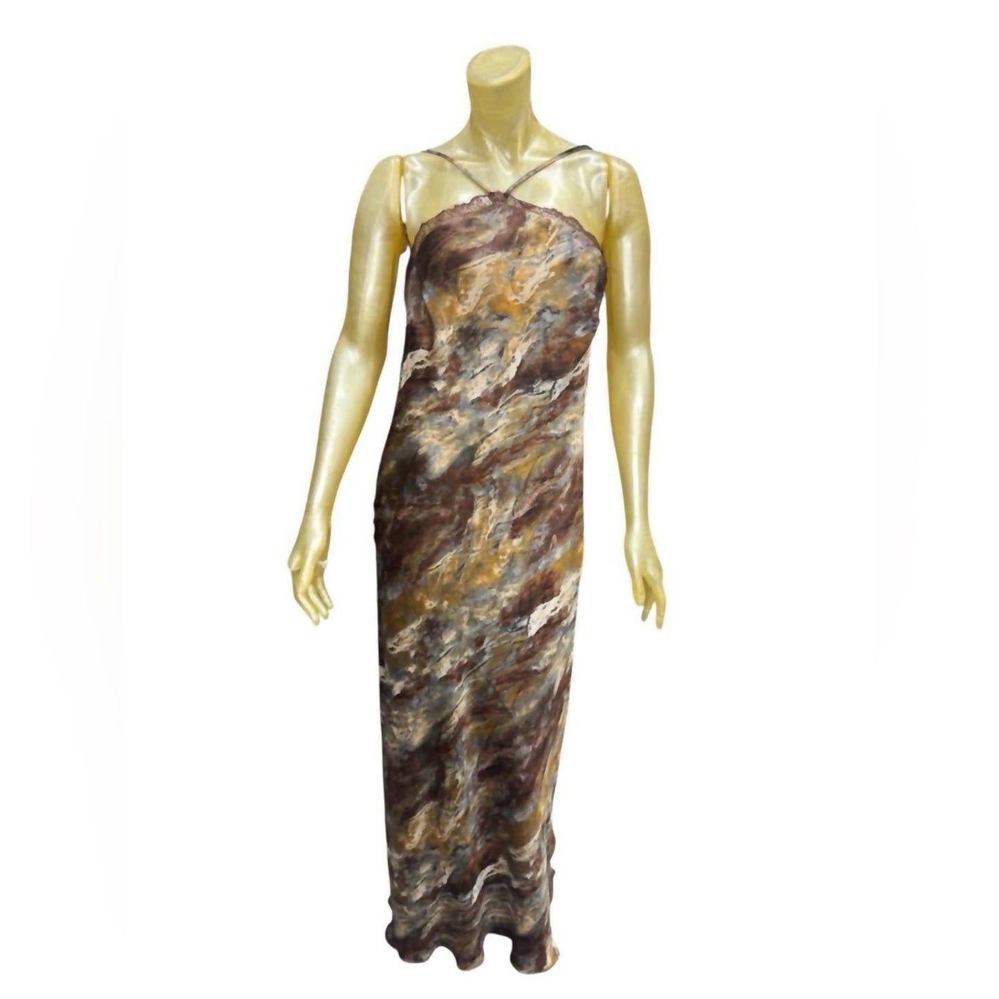 1.State - Chic Strapless Earth Tone Maxi Dress