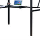 Senon Twin Loft Bed With Desk - Black / Silver
