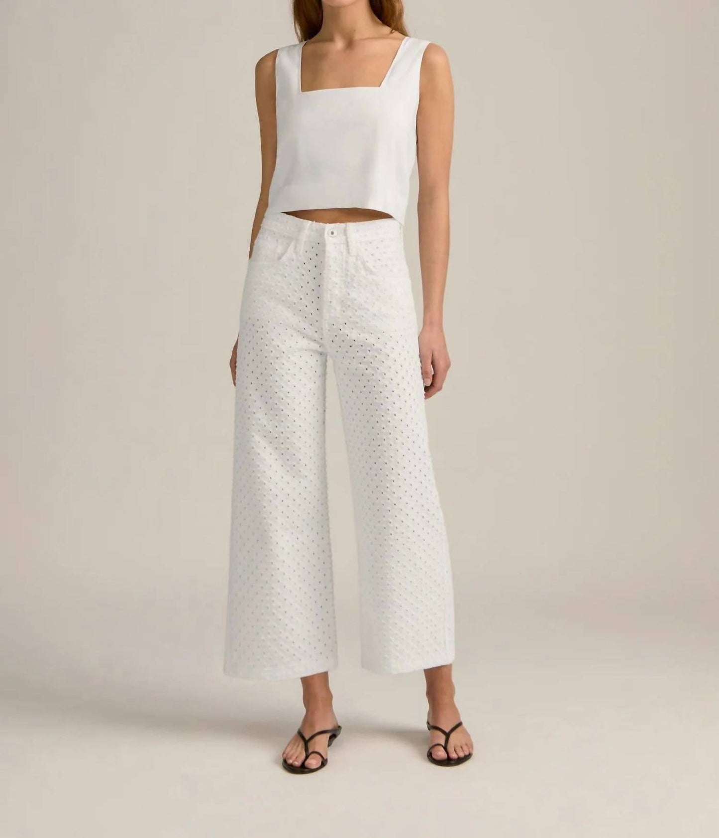 Favorite Daughter - Masha Super High Rise Wide Leg Crop Jeans