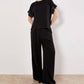 Apricot - Sequin Cuff Chiffon Blouse