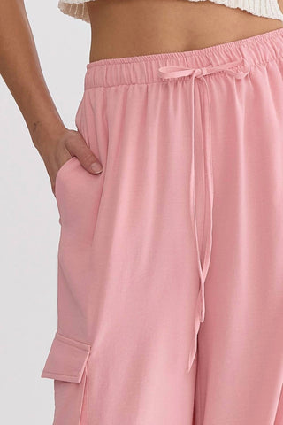 Entro - Calça Cargo Cintura Alta