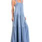 Elan - High Neck Tiered Maxi Dress
