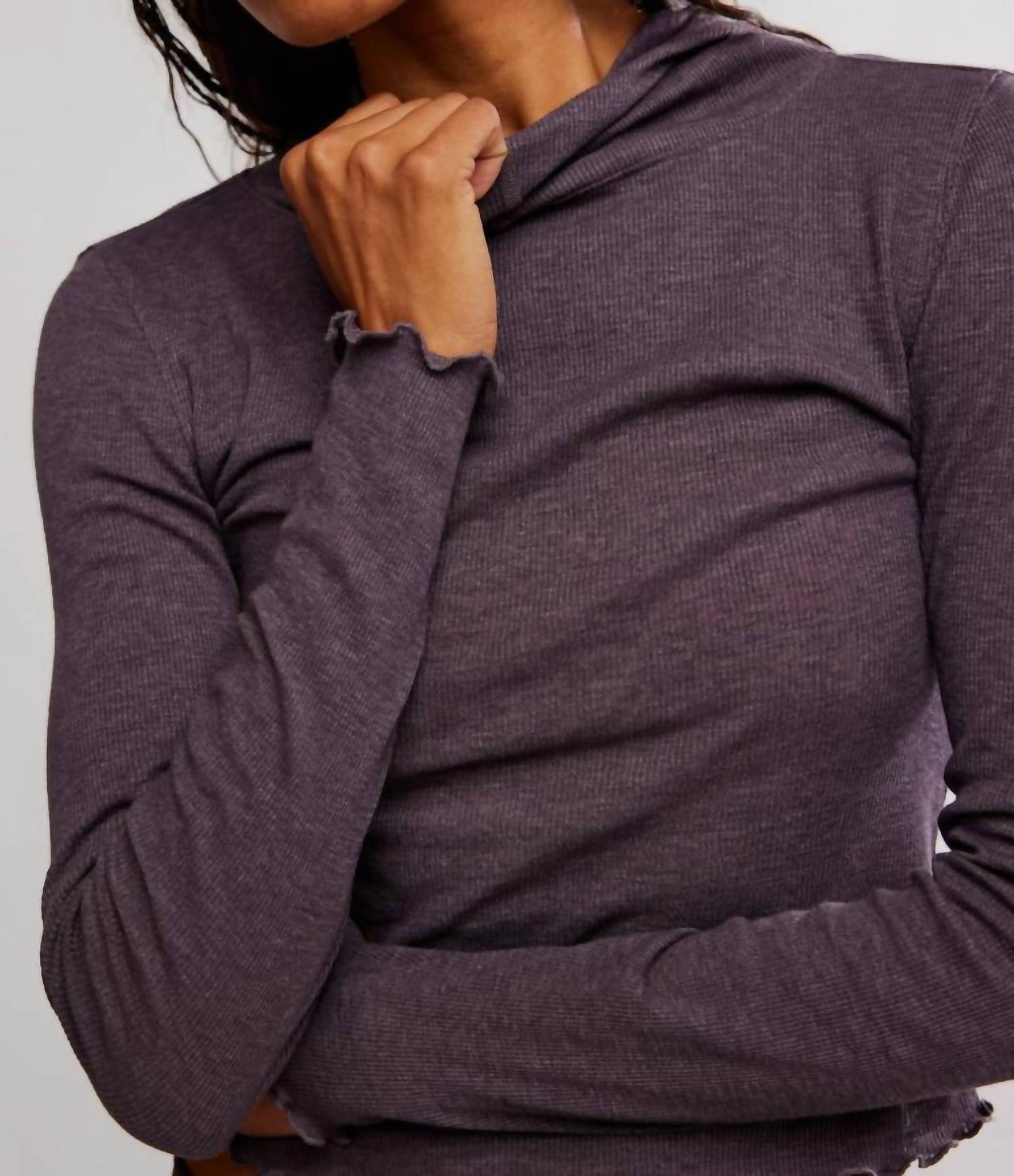 Free People - Matilda Ribbed Hooded Top