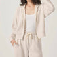 Splendid - Waffle Scuba Zip-Up Pullover