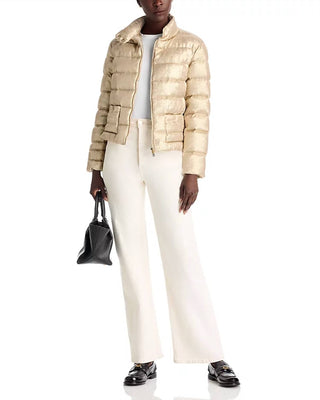 Herno - Metallic Quilted Bomber Jacket