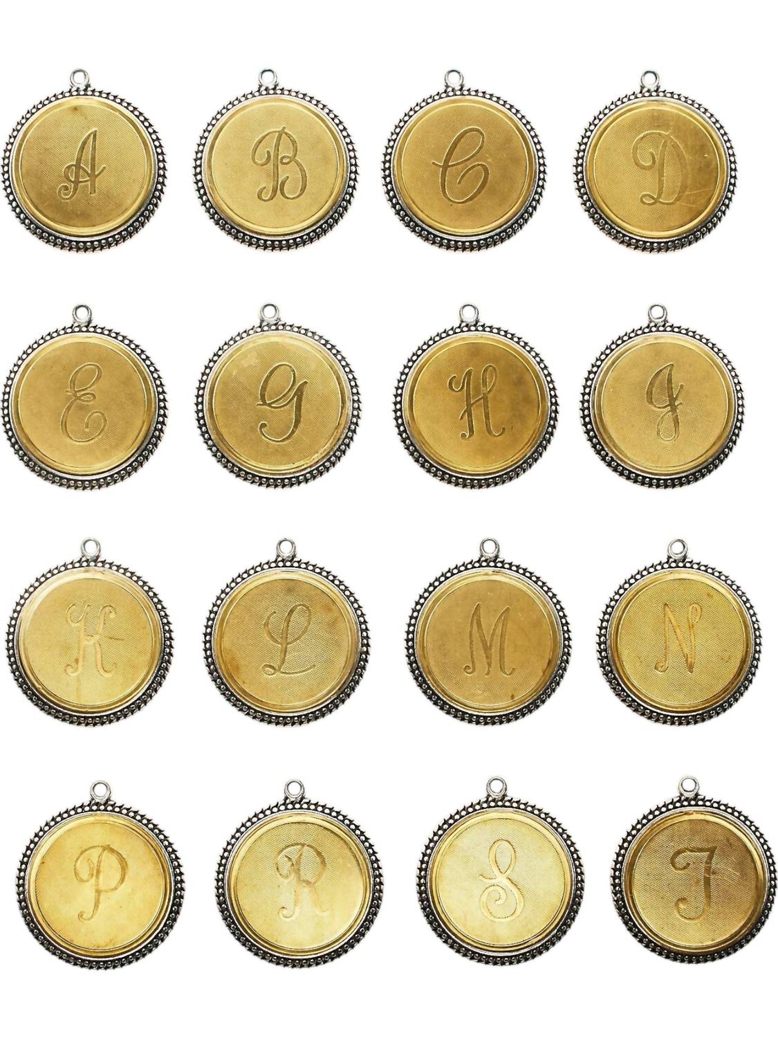 Julio Jewelry - Women's Uppercase Initial Disk Necklace - Letter T