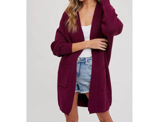 Bluivy - Batwing Sleeve Open Cardigan