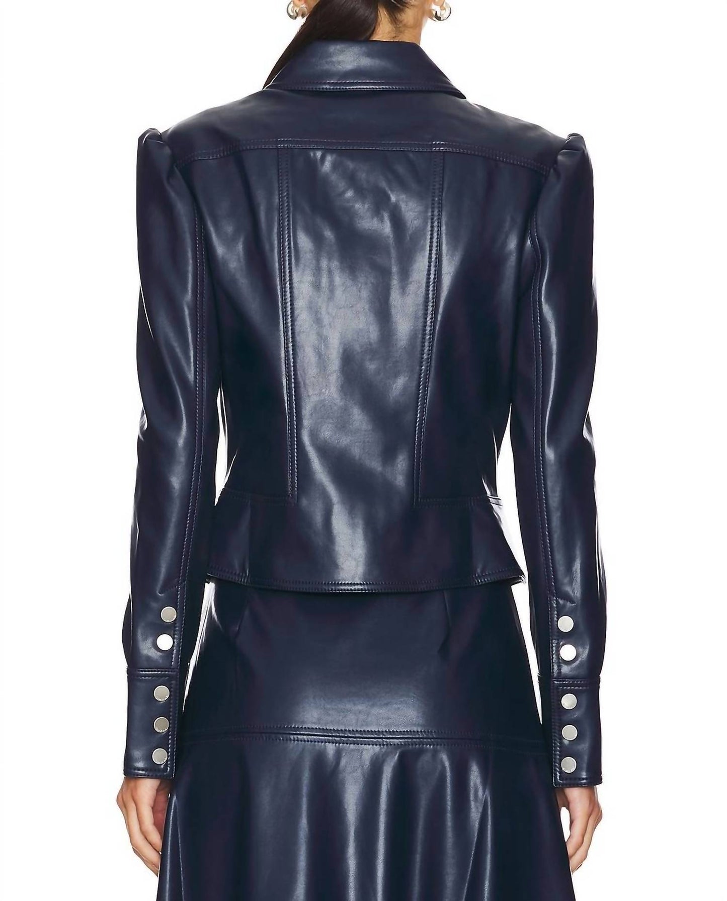 Simkhai - Wyatt Vegan Leather Zip Up Jacket