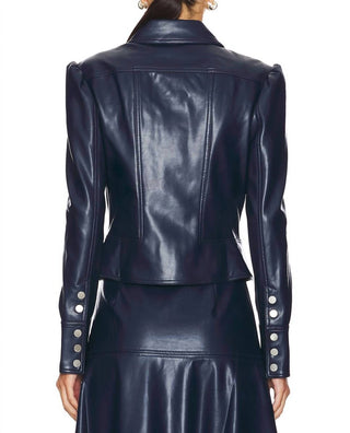 Simkhai - Wyatt Vegan Leather Zip Up Jacket