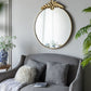Large Round Wall Mirror With Metal Frame Circle Accent Mirror For Living Room Bedroom Entryway - Gold