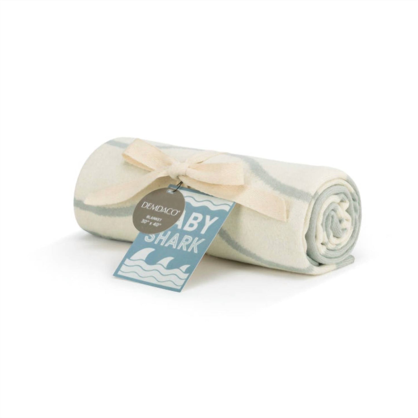 Demdaco - Baby Shark Woven Blanket
