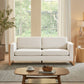 Modern Sofa With Solid Wood Legs, 3 Seater