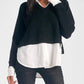 Elan - Stevie Layered Sweater/Shirt Combo