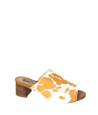 Sbicca – Slide feminino de couro Richwood Peeptoe