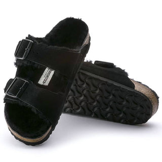 Birkenstock - Sandálias femininas Arizona Shearling