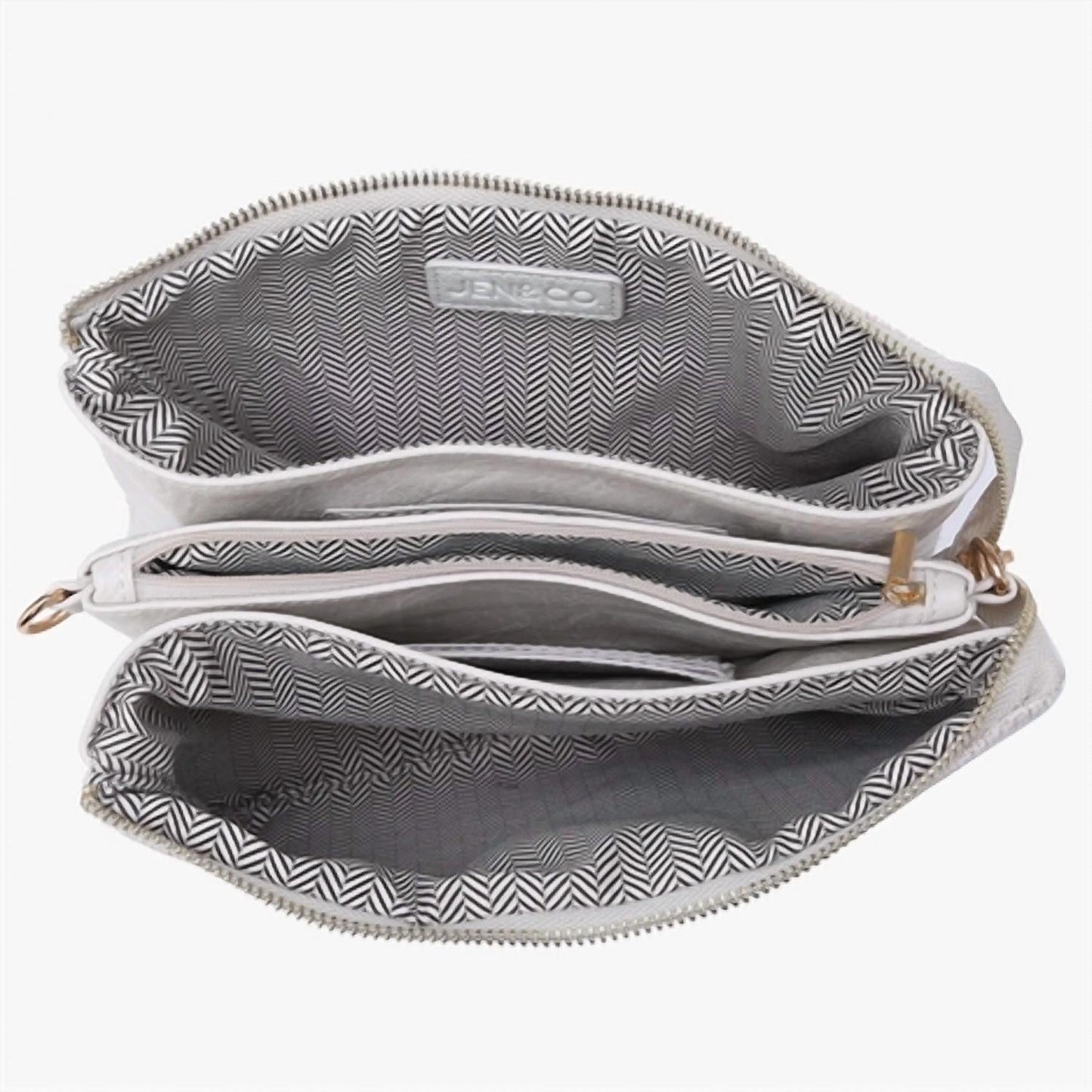 Jen & Co. - Tweed Crossbody Wristlet Clutch