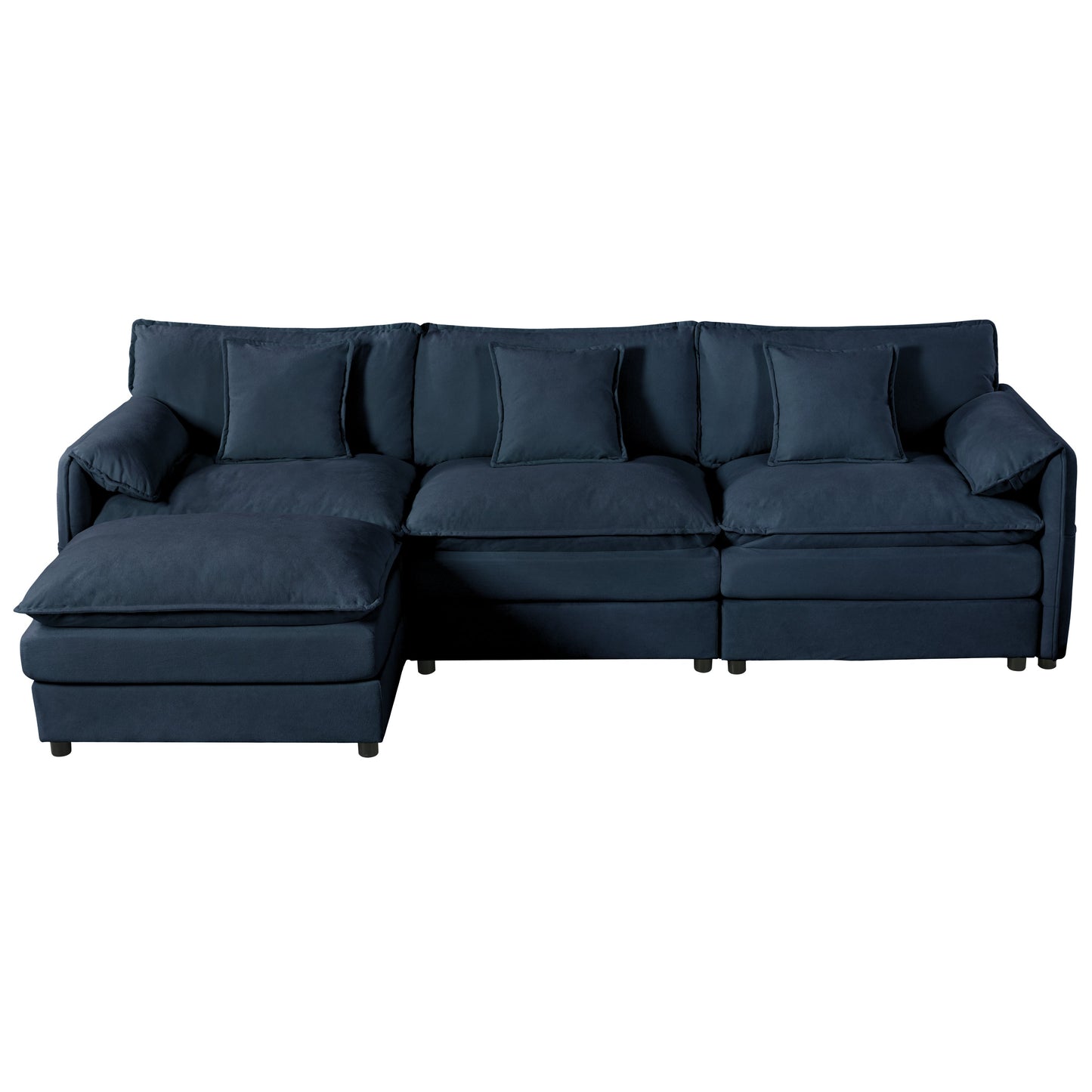 Modular Sectional Sofa Oversized Deep Seat L Shaped Couch Set for Living Room