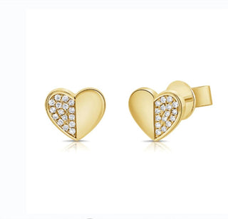 Diana M Jewels - Brincos de coração femininos