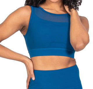 Body Wrappers - Recycled Polyester Double Layer Bra Top With Mesh