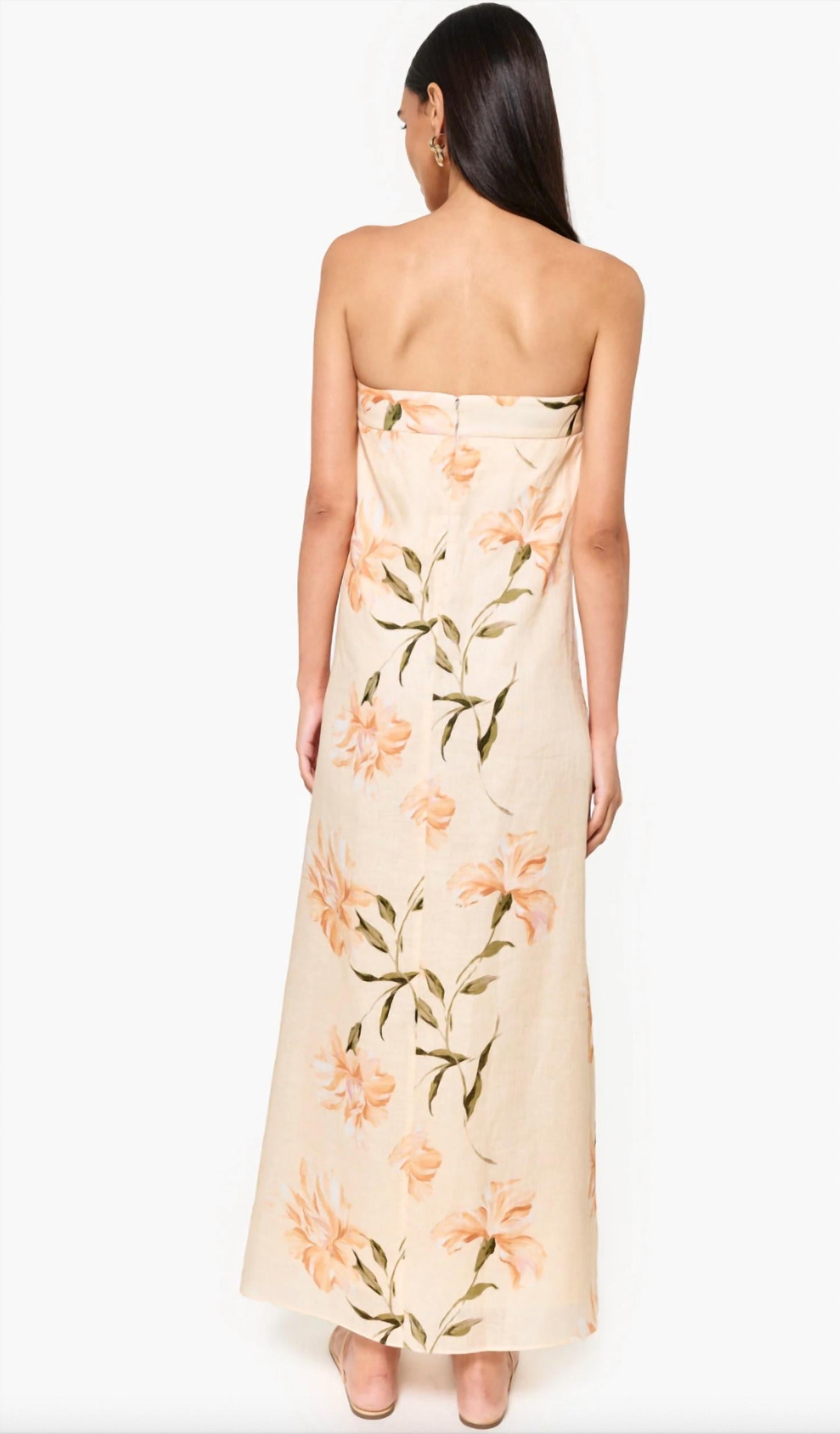 Cami Nyc - Women's Andalus Strapless Linen Maxi Dress