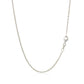 18k White Gold Round Cable Chain 1.5mm