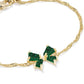 Kendra Scott - Pulseira feminina Blair Bow pequena e delicada com corrente