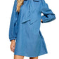Tcec - Bow Tie Denim Mini Dress
