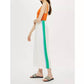 Topshop - Pleated Wide Leg Crop Pants with Side Stripes