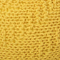 Bordeaux Knitted Cotton Round Pouf Ottoman