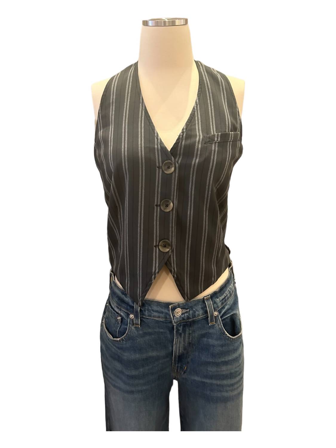 Free People - Striped halter vest