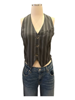 Free People - Colete listrado estilo halter