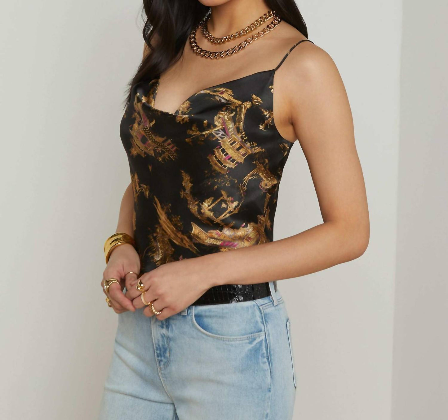 L'Agence - Calista Cowl Neck Cami