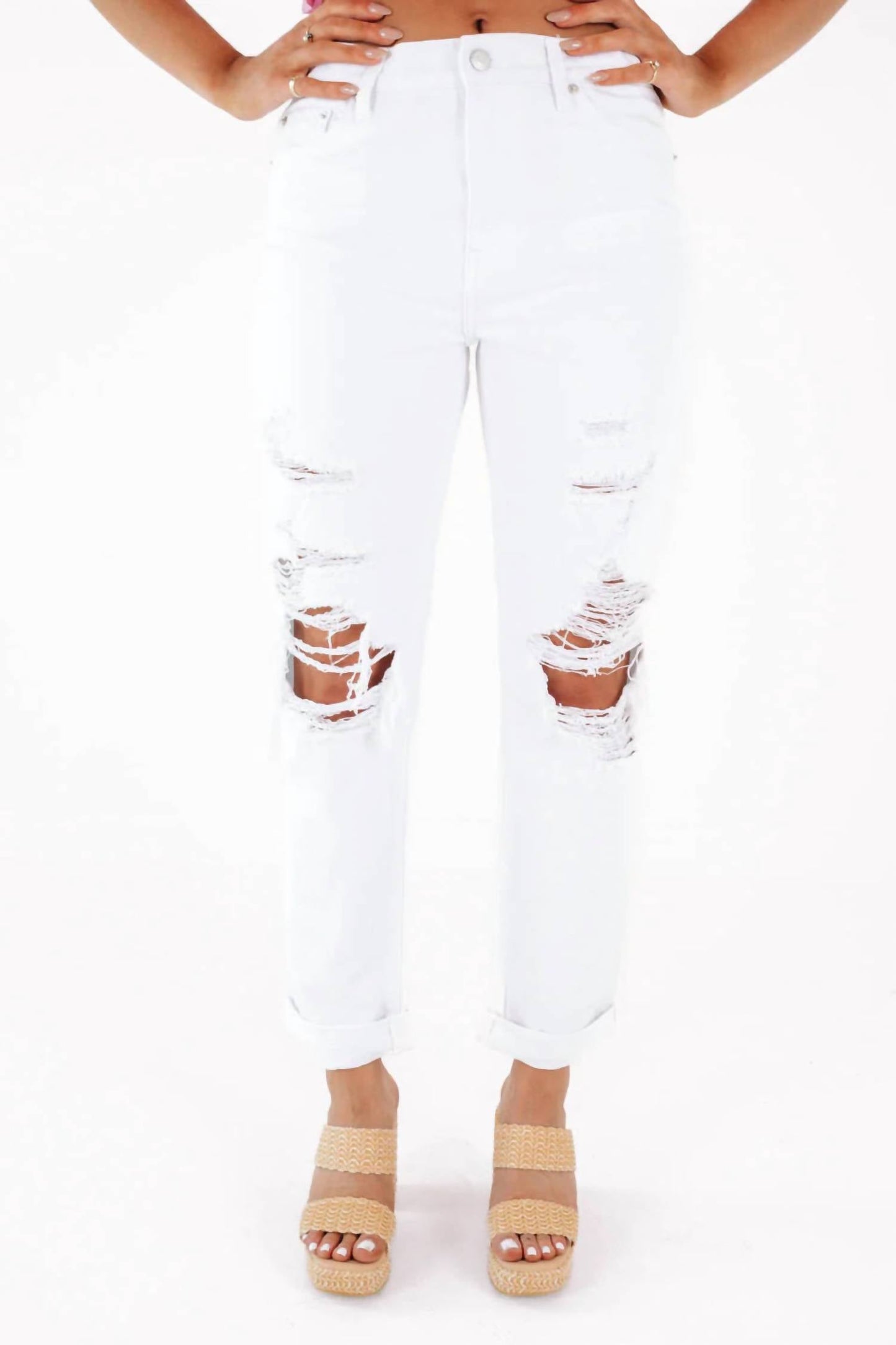 Pistola - Presley High Rise Relaxed Roller Jeans