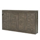 Murphy Bed with LED Light and Foldable Wall Cabinet