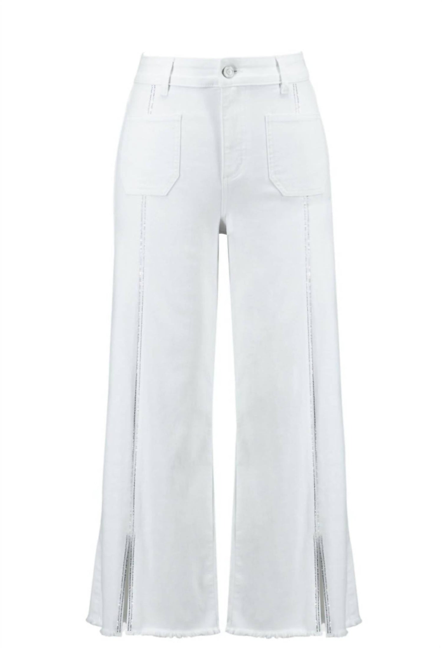 Joseph Ribkoff - Culotte Jeans With Embellished Front Seam