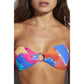 Seafolly - Top de biquíni estilo bandeau Arthouse