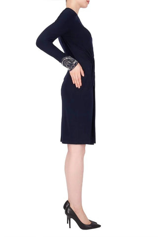 Joseph Ribkoff - Long Sleeve Embellished Cuff Dress